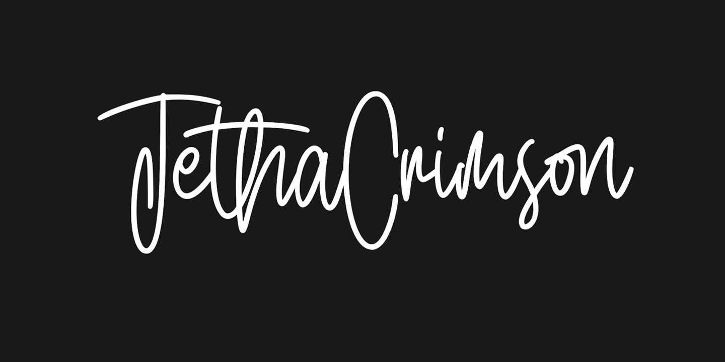 폰트 Jetha Crimson